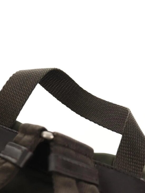 PRADA Backpack Nylon Khaki Silver Auth 157774 main image 6